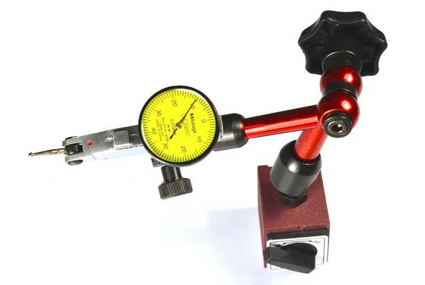 Индикаторная магнитная стойка с рычажным индикатором (общая высота стойки - 198 мм) - ХИТ ПРОДАЖ!!